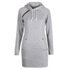 Fashion Autumn Dresses Women Hoodie Dress Pocket Long Sleeve