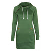 Fashion Autumn Dresses Women Hoodie Dress Pocket Long Sleeve