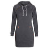 Fashion Autumn Dresses Women Hoodie Dress Pocket Long Sleeve
