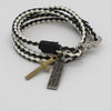 Christian Cross Leather Bracelet Scripture Jesus Bible Religious