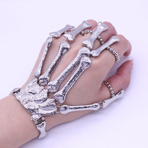 Flexible Fingers Bone Metal Fashion Slave Bracelets