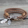 Bracelets Leather Charm