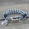 Bracelets Leather Charm