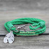 Bracelets Leather Charm