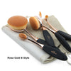 5pcs Oval Makeup Brush Professional Foundation