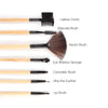 32Pcs Print Logo Makeup Brushes Professional