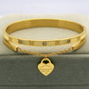 Bracelet Hanging Heart Label Forever Love