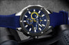 MEGIR- Men Sport Watch Chronograph Silicone Strap Quartz Military