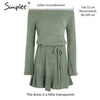Simplee Sexy Off Shoulder Knitting Sweater Dress Women